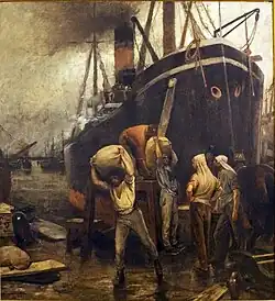 Гавань. 1886. Холст, масло. Музей Менье, Иксель