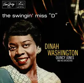 Обложка альбома Дины Вашингтон «The Swingin’ Miss “D”» (1957)