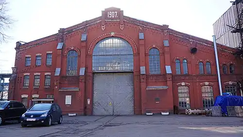 Железнодорожный путь в механический цех завода