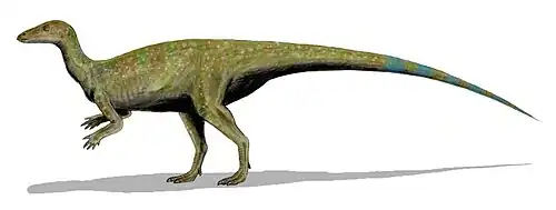 Реконструкция тесцелозавра