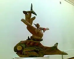 Третий день творения. Из серии «Книги Библии». 2001. Дерево, металл.