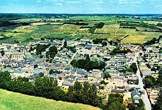 Вид на центр коммуны с аэроплана