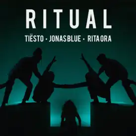 Обложка сингла Tiësto при участии Джонаса Блю и Риты Оры «Ritual» (2019)