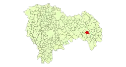 Расположение муниципалитета на карте провинции