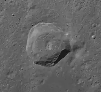 Снимок зонда Lunar Reconnaissance Orbiter.