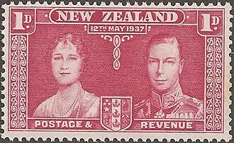 Марка Новой Зеландии, 1 пенни (Sc #223)