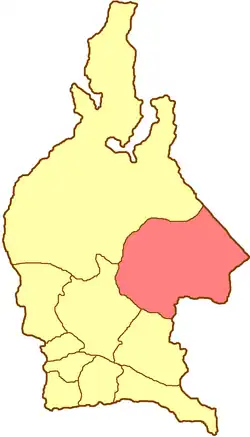 Сургутский уезд на карте