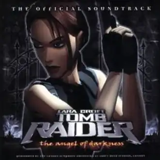 Обложка альбома Питера Конелли и Мартина Айвсона «Tomb Raider: The Angel of Darkness (The Official Soundtrack)» (2003)