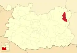 Расположение муниципалитета на карте провинции