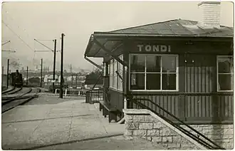 Железнодорожная станция Тонди в 1930-е годы
