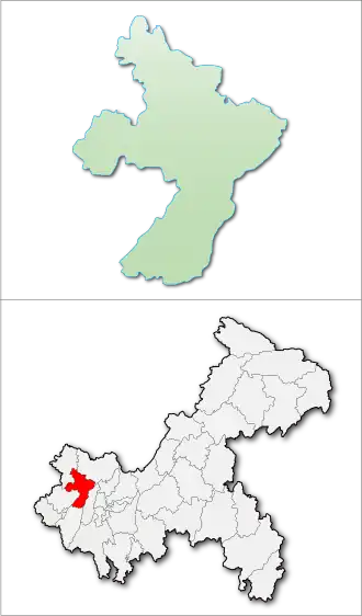 Тунлян на карте