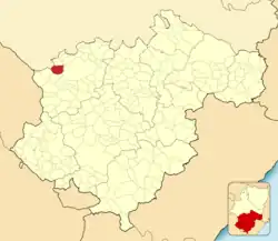 Расположение муниципалитета на карте провинции