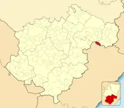 Расположение муниципалитета на карте провинции