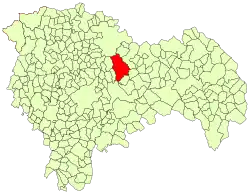 Расположение муниципалитета на карте провинции