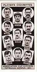 Сигаретная карточка с игроками «Тоттенхэм Хотспур»