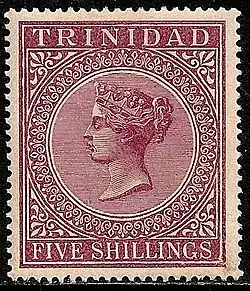 1869: 5 шиллингов (Mi #25; SG #87)