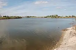 Река Тринити в устье около города Анауак