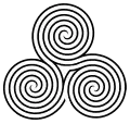 Тройной спиральный лабиринт