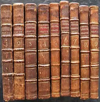 Обложки первого издания романа в 9 томах