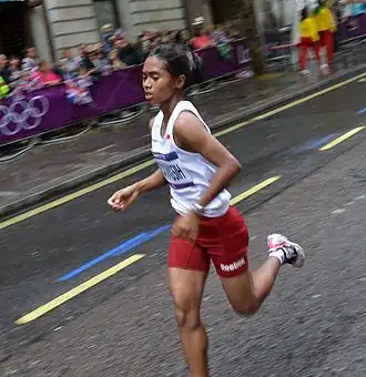 На олимпийском марафоне в Лондоне