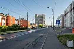 Вид на проезд от Ленинского проспекта