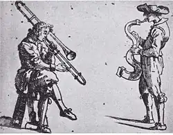 Играющие на тромбоне и змеином корнете