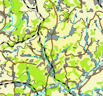 Тростянецкий район на карте