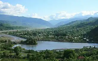 Цхенисцкали и город Цагери