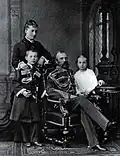 Александр II с Екатериной Долгорукой и их детьми Георгием и Ольгой