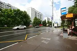 Туристская улица, вид от бульвара Яна Райниса