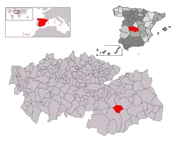 Расположение муниципалитета на карте провинции