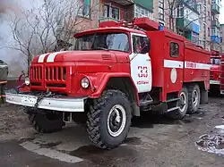 Пожарная автоцистерна АЦ-3,0-40(131)М9-АР-01 на шасси ЗИЛ-131 производства «Пожтехника-Поморье», Архангельск