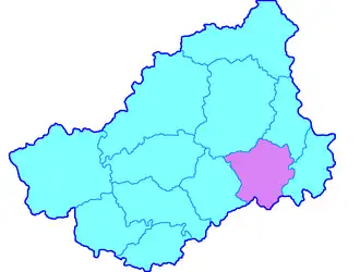 Корчевской уезд на карте