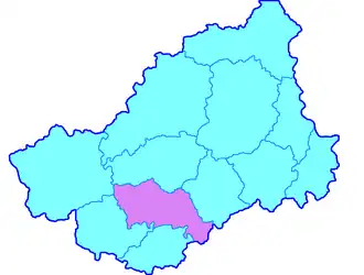 Старицкий уезд на карте