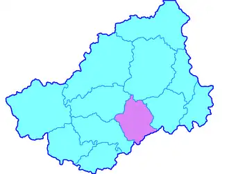 Тверской уезд на карте