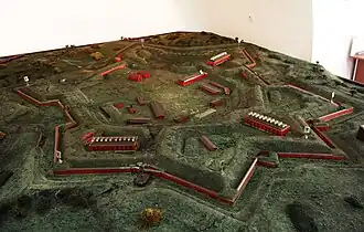 Макет центральной части крепости Бойен