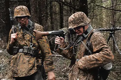 Пулемётный расчёт Ваффен СС,Восточный фронт 1941