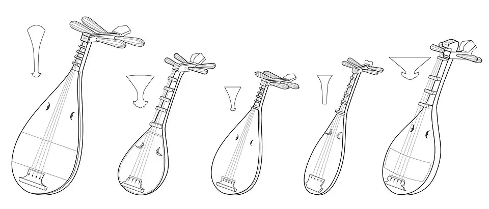 Гаку-бива, тикудзэн-бива, хэйкэ-бива, мосо-бива, сацума-бива