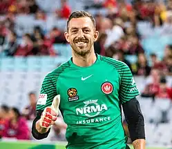 Тайсон в составе «Уэстерн Сидней Уондерерс» в 2017 году