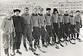 Тюхтин П.С. (третий справа) в составе сборной команды по хоккею