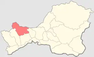 Сут-Хольский кожуун на карте