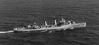 эсминец USS Jeffers (DD-621) типа «Гливс»