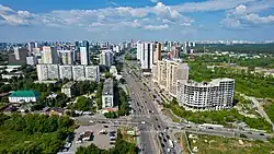 Перекрёсток с улицей Щербакова