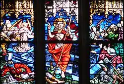 Воскрешение Христово. Витраж Ульмского собора.