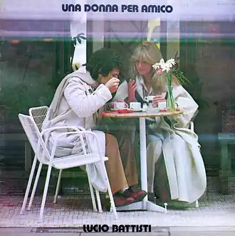 Обложка альбома Лучо Баттисти «Una donna per amico» (1978)