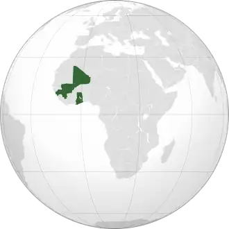 Карта Союза Африканских Государств