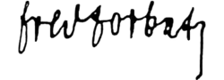 Изображение автографа