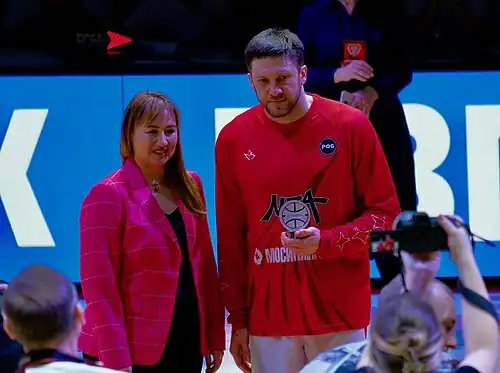 Получает нагаду MVP матча за 3-е место Кубка России 2023/2024