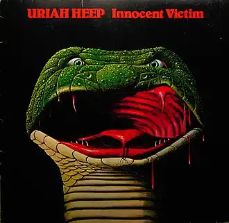 Обложка альбома Uriah Heep «Innocent Victim» (1977)