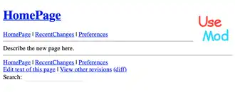 Скриншот программы UseModWiki